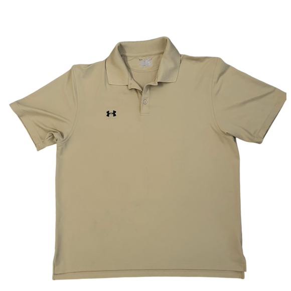 Under Armour HeatGear Golf Polo Shirts (Bundle of 2)Brown & Khaki, Size XL,Loose - Picture 5 of 6